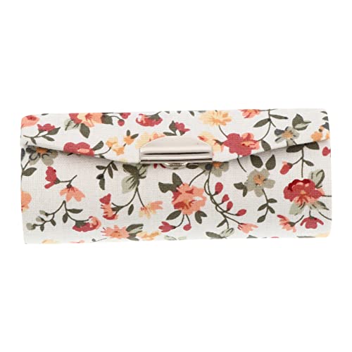 Beavorty Boîte à Rouge à Lèvres Brodée Portefeuilles Femmes Rouge à Lèvres Pour Femme Porte- à Lèvres Étui Organisateur De Rouge à Lèvres Antique Voyage Chiffon Blanche Miniature