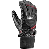 LEKI Unisex-Adult Sports Skistock, schwarz-rot, 8