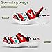 Fashion Beach Pool Slippers Toddler Slides Sandals Children Water Shower for Boy Geometric Indiana Western Southwest Tribal Ethnic Aztec Red Turquoise