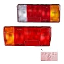 2x Universal Rückleuchten Heckleuchten Links Rechts für Fiat Ducato Peugeot Boxer Citroen Jumper Iveco Daily Anhänger Wohnmobil LKW Pritsche Transporter E-Prüfzeichen 5-Polig Bremslicht Blinker Nebels