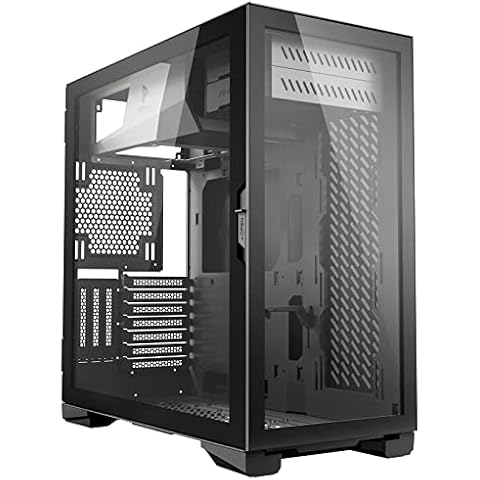 Antec Performance Series P120 Crystal Mid-Tower Case, Supports Up to E-ATX, Tempered Glass Front & Side Panels, Slide Button Design, 2 X 360 mm Radiators, Whilte LED USB 3.0, Aluminum VGA Holder Cover