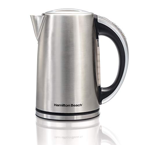 Chaleira com Temperatura Variável, 1,7 L, Prata, 110v, Hamilton Beach