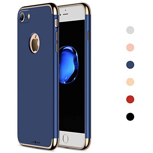 CROSYMX iPhone 7/8 Case, 3 in 1 Ultra Thin and Slim Hard Case