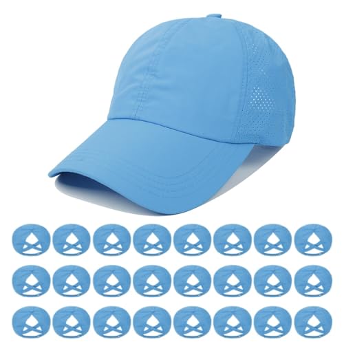 Image of Quick Dry Fit Baseball Cap - Water Repellent Sun Hat for Fishing, Running, Hiking, Golf, Surfing, Sailing, Boating