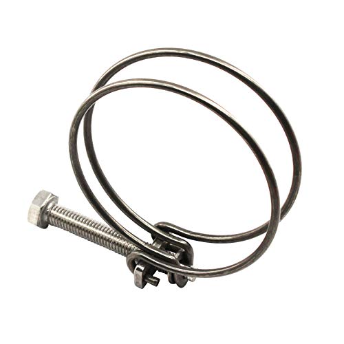 (10 Stück) 34-38mm Doppeldraht Schlauchschellen Rohrschellen 304 Edelstahl Schlauchschellen Cover