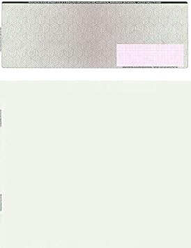 Compuchecks High-Security Blank Check Paper, 100 Sheets for QuickBooks | Checks on Top, Green/Red Cubed, Works with Quicken, VersaCheck, MS Money, MAS90, MYOB, Laser and Inkjet Printers.