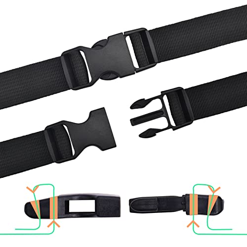6 Pack 1" Buckle Quick Side Release Buckles Dual Adjustable No Sewing Clips Snaps Heavy Duty Plastic Replacement For Nylon Webbing Straps Backpack Fanny Pack Belt Dog Collars #TOP3