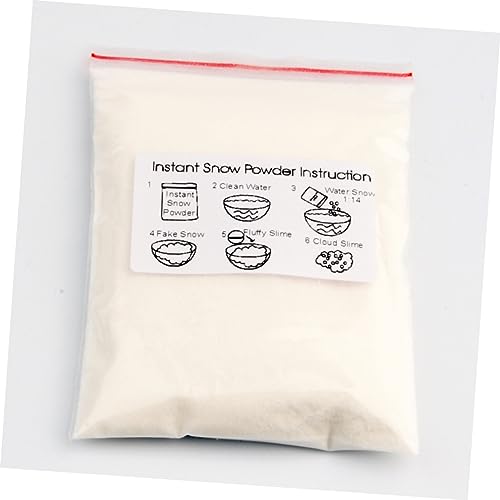 Cabilock Decoração De Neve Falsa Neve Realizar Prop Neve Em Pó Artificial Expandir Branco