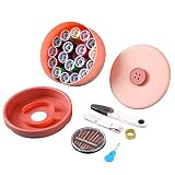 HANWEN Boîte à Couture | Petit kit de Couture pour dortoir étudiant | Kit de Couture Organisateur d'artisanat Rangement de Cas de Couture avec Fil à Coudre pour Machine