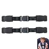 Abschnallschutz für Kindersitze mit Brustgurt Clip, 2er-Set Gurtsicherung, Verhindert Verschieben des Gurtes, Sicherheitsgurt Schnalle für Autositze, Kinderwagen, Kinderhochstühle und Fahrradsitze