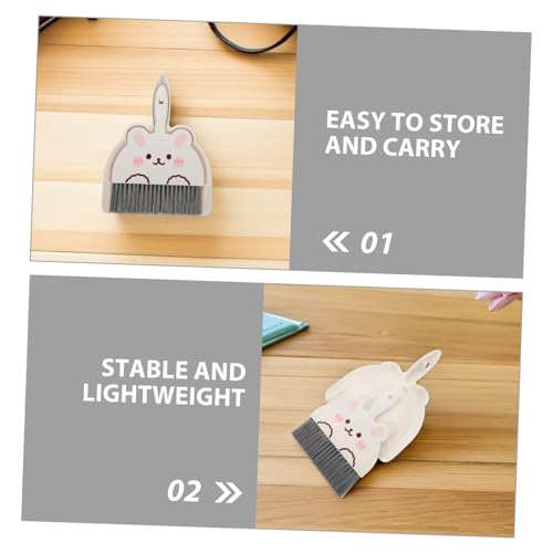 HONMEET 4 Sets Mini Besen Kehrschaufel Tisch Kehrschaufel Und Besen – Bild 4