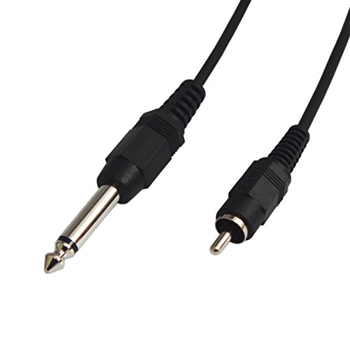 オーディオ変換ケーブル RCA ピンプラグ - 6.3mm モノラル標準プラグ 2m VM-RM-2m