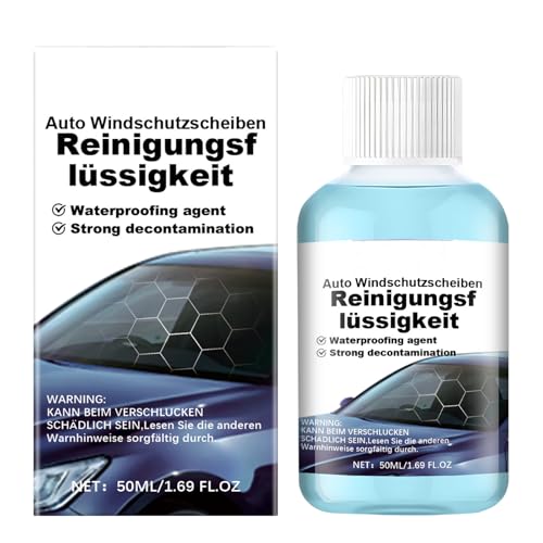 Líquido para parabrisas de automóvil, 50 ml, accesorio de limpieza antivaho para automóviles, líquido de lavaparabrisas para el cuidado detallado del vehículo, pulido, lavado, protección de garaje