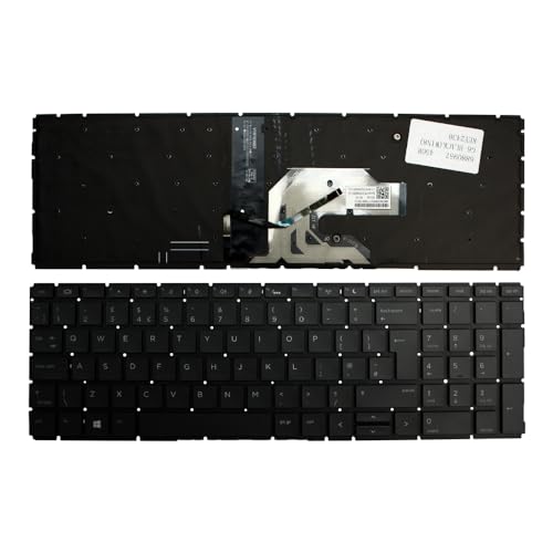 Clavier compatible HP ProBook 455 G6 noir rétroéclairé pour réparation PC