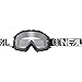 Produktbild O'NEAL | Motorcross-Brille | Motorrad Enduro | Modernes Rahmendesign, Glas aus hochwertiger 1,2 mm-3D-Linse, 100% UV-Schutz | B-10 Goggle TWOFACE | Klar Schwarz | One Size