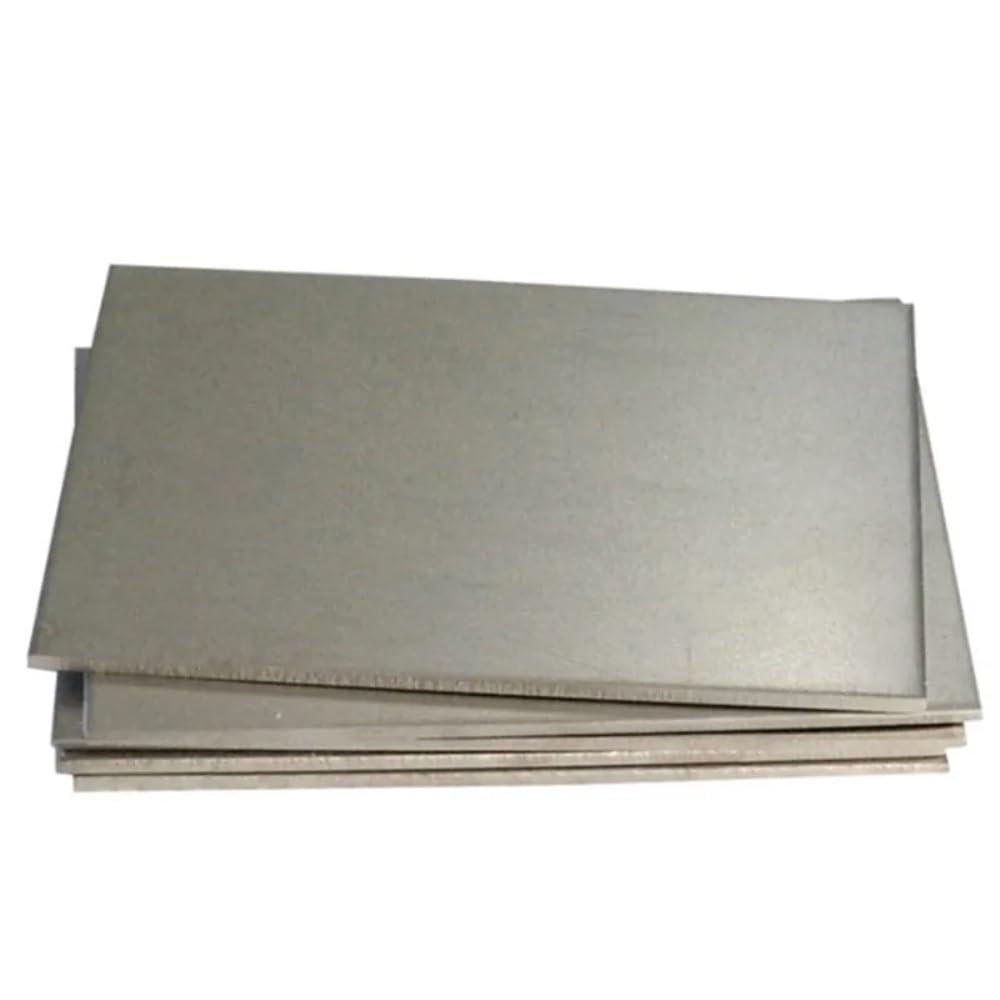 Plaque de tôle de molybdène haute pureté Mo 99.99%, épaisseur 0.025mm-1.2mm, feuille Mo 100x100mm, 1 pièce(0.8x100x100mm)