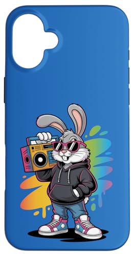 �N�[���ȃ��g���q�b�v�z�b�v�o�j�[�A���W�J�Z&�T���O���X�B �X�}�z�P�[�X iPhone 16 Plus �p