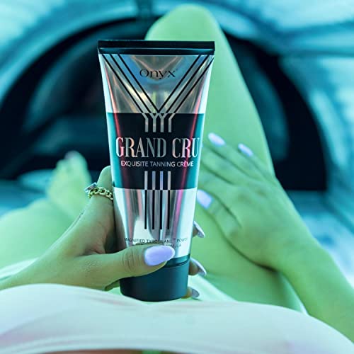 Onyx Grand Cru Indoor & Outdoor Tanning Accelerator - Tanning Lotion For Tanning Beds With No Bronzer - Tan Accelerator With Ultra Light Formula For Streak-Free Results - Tattoo & Color Fade Protection - Tanning Bed Lotion For Intense Moisturizing Skin #TOP4