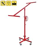 rigips plattenheber gebraucht Breiter Standfuß mit Rollen, einschließlich, Feststellbremse, Arbeitshöhenverstellung 167 bis 290cm.