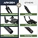 ARKSEN 2 Pair Universal Folding Kayak Roof Rack with 4 Lashing Strap, 4 Stern Tie Down Straps, 4 Anchor Straps, Heavy-Duty Adjustable J-Bar Kayak Carrier for Car, SUV, and Truck