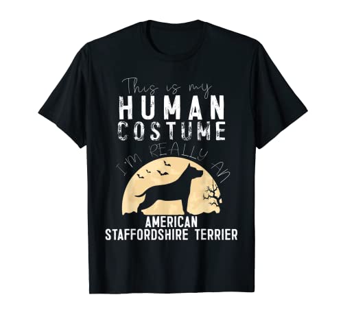 Disfraz humano de Halloween AMERICAN STAFFORDSHIRE TERRIER Camiseta