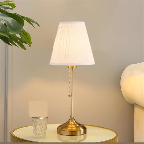 Lampe de chevet veilleuse rétro en tissu avec câble et interrupteur salon