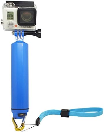 Yingnuost Waterproof Floaty Hand Grip Handle Kit with Mountaineering Buckle for Gopro Hero 4, 3+, 3, 2, 1 Color Blue (Transparent Housing Case is Not Included)