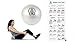 9" Premium Core Exercise Ball - Enhances Strength, Balance & Flexibility - Includes online Videos and Fitness Guides