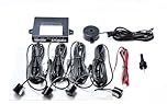 CISBO 18mm Detachable Rear Reverse Parking Sensor 4 Sensors Kit Audio Buzzer Kit (Matt Black)