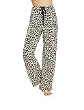 YINCOZI Women's Comfy Pajama Pants Casual Lounge Pants Lightweight Sleep Pants, Leopard Print, X-Lar