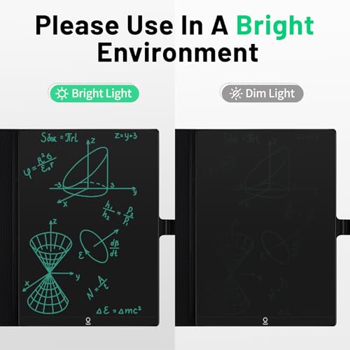 Image of LCD Writing Tablet for Adults: 11.5 inch Full Screen with Tablet Case Hall Switch Digital Notepad Reusable Erasable Electronic Drawing Tablet Black