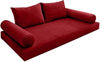 Model V1 Twin Velvet KnifeEdge Indoor Daybed Mattress Cushion Complete Set AD369