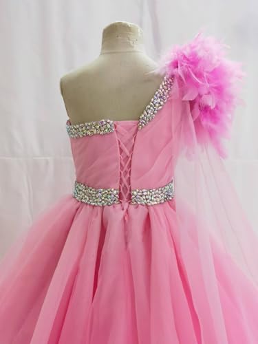 Girls Pageant Dress Long Puffy Tulle Sequin Dress Birthday Party Prom Formal Girls Ball Gown4