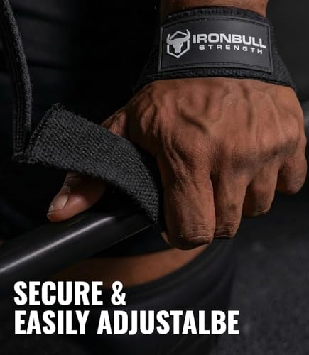 Lifting Wrist Straps for Weightlifting (1 Pair) – Padded Lifting Straps for Deadlifts, Powerlifting, Strength Training & Bodybuilding – Gym Straps for Men & Women (Black V2) - Thumbnail 4
