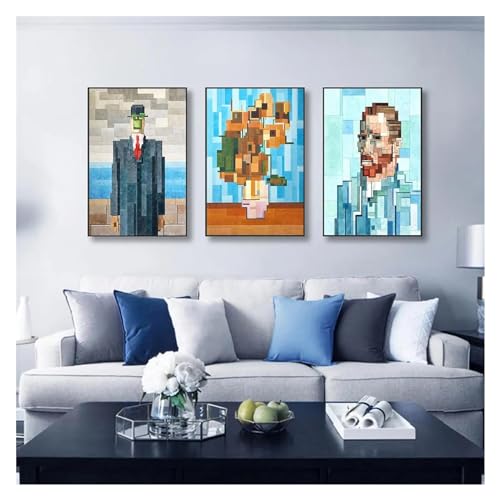 Tableau nature motif marbre abstrait pour salon moderne - 4