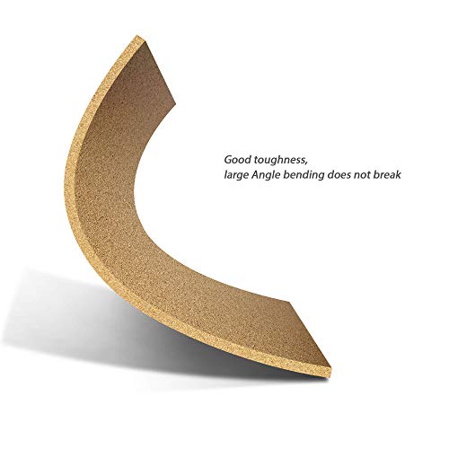 Cork Sheet Plain - 2 Pieces - Small Size 225 x 195 x 3 mm (Approx 9 x 8 Inch) About B5 Paper for Pin Board Replacement DIY Craft Kitchen Pads (L225-W195-H3)