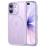 【3倍米軍MIL規格・MagSafe対応】ESR iPhone 17 ケース ワイヤレス充電 iphone17用 カメラボタン付き SGS認証 エアガードコーナー 黄変防止 耐衝撃 PC背面TPUバンパー 指紋防止 高耐久性 マグネットスマホケース Qi2.2対応 最大25W高速充電 マグセーフ いphone17ケース アイフォン17専用Classicシリーズ(ライトフロストパープル)