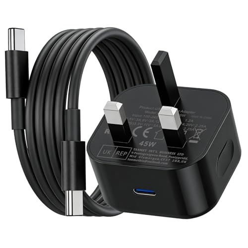 Image of Samsung Charger,45W Super Fast Charging 2.0 USB Type C Phone Charger Plug and Cable 1M for Samsung Galaxy S26/S25/S25+/S25 Ultra/S24/S24 Ultra/S23/S22 Ultra/S22/S21/S20/A56/A36/A26/A17/A16/F55/M55/M56