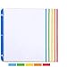 Sooez [Heavy Weight] Clear Sheet Protectors, Color Coded Edges Page Protectors for 3 Ring Binder, Clear Plastic Sleeves for Binders, Top Loading Paper Protector Acid Free Letter Size, 30 Pack
