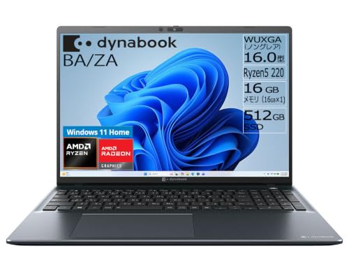 dynabook BA/ZA ���ʃm�[�gPC 16�^WUXGA(16:10) AMD Ryzen5 �e���L�[�t���L�[�{�[�h W6BAZA5CBM