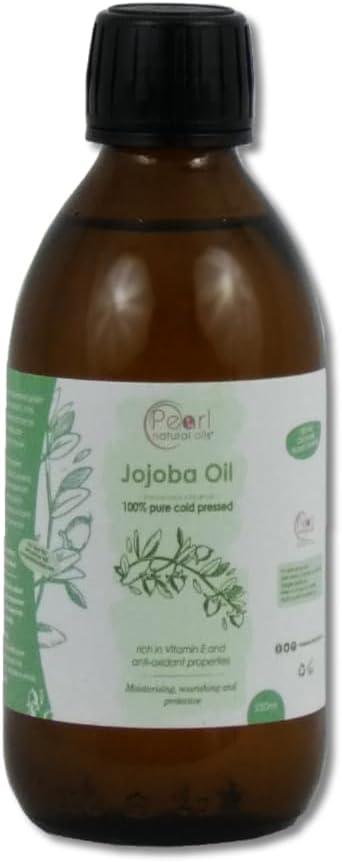 100% Pure Golden Jojoba Oil 250ml - Cold Pressed,Unrefined, Vegan, Hexane Free, No GMO. A perfect aromatherapy and massage base oil 250ml