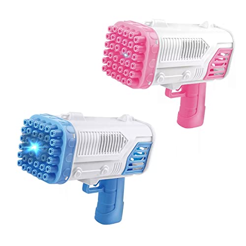 Lança Bolhas De Sabão Máquina Lançador Bazuka Infantil Atóxico Com Design Colorido A Pilhas Seguro E