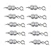 Mandala Crafts 10 Silver Gold Tone Jewelry Making Magnetic Hooks Lobster Clasps Necklace Bracelet Converter Extender (Silver Tone Twin Balls)