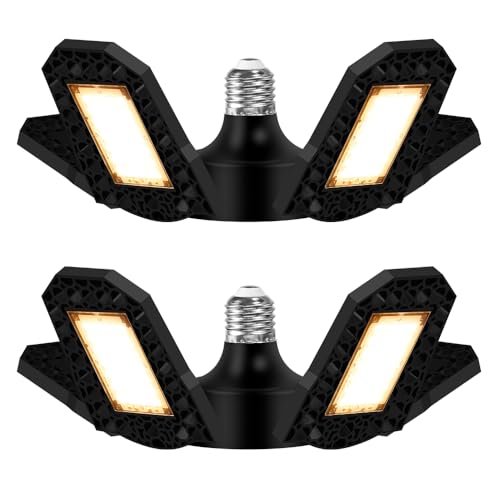 2Pack 150W Deformable Full Spectrum Plant Lamp E26/E27 LED Grow