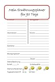 Ernährungs-Planer: 90 Tage bewusst essen