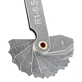 Radiuslehre Set für Metallbearbeitungsinspektion - R1-80 Messbereich mit 4 Schablonen (R1-6,5, R7-14,5, R15-25, R26-80) - Filet Ra(1-6,5)