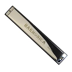 PacuM Harmonica par clé d’instrument 24 trous Harmonica accordé par octave Clé d’harmonica de C avec étui Harmonica (Color : Silver) - Les Beatles, Paul McCartney, John Lennon, RIngo Starr, George Harrison