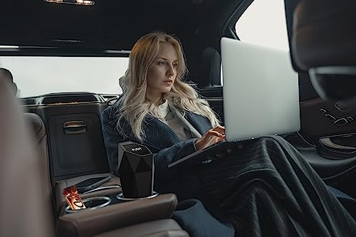 Ginsco LJB-BK-2 Car Cup Holder Trash Can, Leakproof Mini Trash With Lid And 90 Bags thumb #2