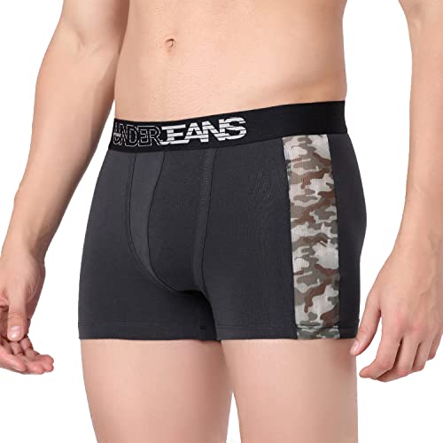 Image of Underjeans Men's Cotton Blend Regular Fit Trunk