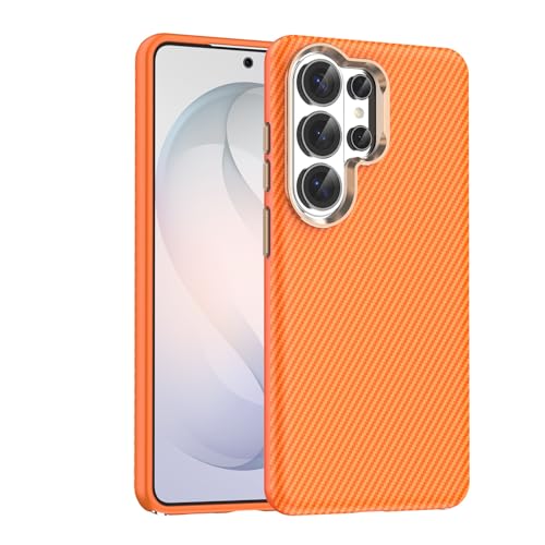 SZLUTLA For -Samsung Galaxy S26 Ultra/S26+/S26�p���C�P�[�X�A�J�[�{���t�@�C�o�[�e�N�X�`�����U�[�P�[�X�E���g���X�����t�@�C�o�[���C�j���O�J�o�[,�I�����W�F,S26